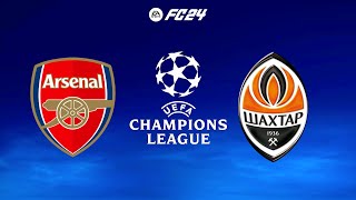 FC 24  Arsenal vs Shakhtar Donetsk  Champions League UCL  PS5™ Gameplay [upl. by Frasier]