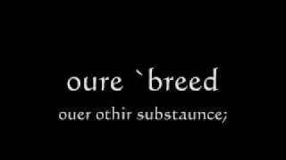 The Lords Prayer  Preier of Oure Lord in Recited Middle English John Wycliffe Bible [upl. by Susej]