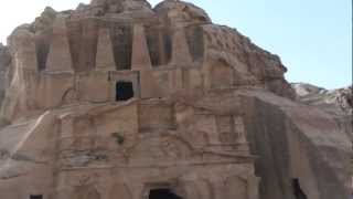 Obelisk Tomb and Triclinium at Petra  Jordan [upl. by Meehar711]