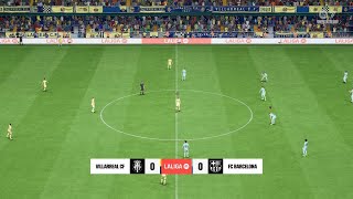 Villarreal vs Barcelona 22092024 LaLiga EA FC 24 [upl. by Akiret]