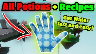 EVERY Potion  Recipe You Need To Get NEW Water Glove  Slap Battles [upl. by Orth]