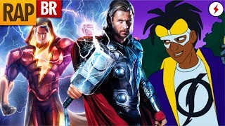 RAP HERÓIS ELÉTRICOS  SUPER CHOQUE SHAZAM THOR  Espaço Nerd [upl. by Triplett658]