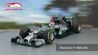 ckmodelcarsvideo L Hamilton Mercedes F1 W05 Sieger Abu Dhabi GP F1 Weltmeister 2014 Minichamps [upl. by Merrie]