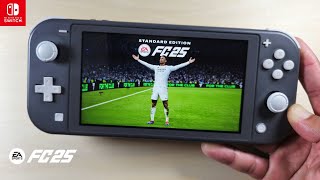 EA Sports FC 25 Nintendo Switch Lite Gameplay [upl. by Suirtimid826]