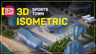 Sports Town  3D Isometric Game Sprites Demo [upl. by Annael]