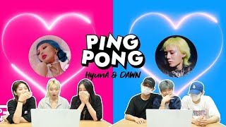 현아amp던 PING PONG 뮤비를 보는 남녀 댄서의 반응 차이  HyunAampDAWN PING PONG MV REACTION [upl. by Cibis702]