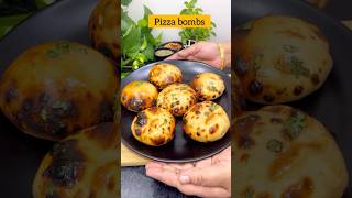 ytshorts healthy and easy pizza bombs 😍 सिर्फ एक कप आटे से बनाओ ऐसा स्नैक कि दिल खुश हो जाए [upl. by Kesia]