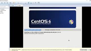 How to install Centos 6 on VMware workstation  Networking SS [upl. by Haynor]