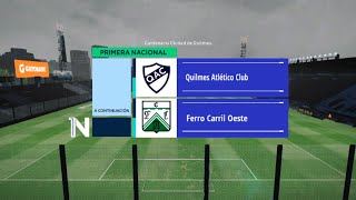 Quilmes vs Ferro Gameplay  Preview Scoreboard Primera Nacional 2023  PES 2017 PC [upl. by Ultann]