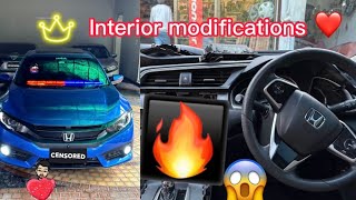 Modifying Honda Civic ft Tesla panel  Tagri New Look honda Civic [upl. by Nostaw]