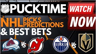 NHL Predictions Picks amp Odds  Canucks vs Hurricanes  Avalanche vs Devils  PuckTime Feb 6 [upl. by Darahs]