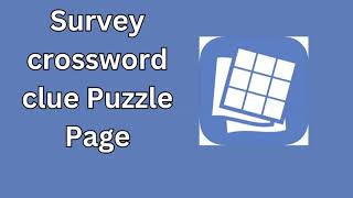 Survey crossword clue Puzzle Page [upl. by Carolyne]