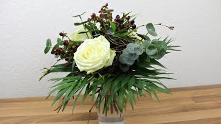 Blumenstrauß selber binden ❁ Floristik Anleitung ❁ Deko Ideen mit FloraShop [upl. by Solis]