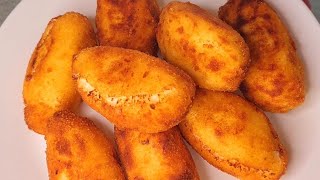 ‼️Croquetas Cremosas en 5 Minutos‼️ Sin Harina de trigo te sorprenderá lo fáciles y ricas que son 😱 [upl. by Eesdnyl805]