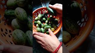 Kachariya ki sabji😊😋easyrecipe viralvideo youtubeshorts [upl. by Elsy]