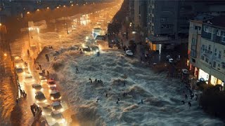 Ankara is sinking Severe flooding washed away hundreds of cars in the Turkish capital [upl. by Ardy]