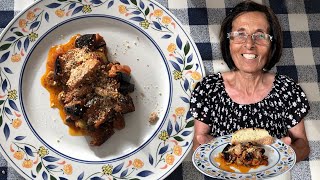 Discover a Sicilian sweet and sour eggplant warm salad called caponata  Pasta Grannies [upl. by Desimone]