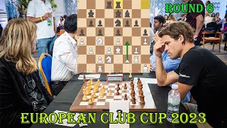 Richard Rapport 2752 vs Magnus Carlsen 2839  European Club Cup 2023  R6 [upl. by Prady]