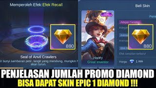 UPDATE EVENT PROMO DIAMOND BULAN JULI 2024  DAPET 879 PROMO DIAMOND BISA BUAT BELI SKIN EPIC 1 DM [upl. by Ralph]