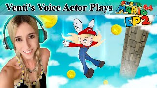 Ventis English Voice Actor plays Super Mario 64 Part 2 Falling with Style [upl. by Jacquelyn]