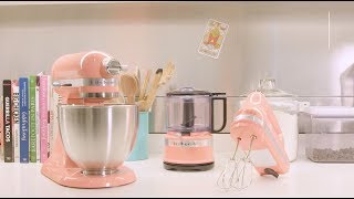 KitchenAid White Mixers  Color Comparison  Almond Cream Frosted Pearl Milkshake Mixer [upl. by Lavotsirc234]