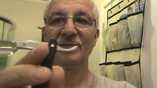 Dovo Solingen straight razor sharpening and shaving [upl. by Nylorahs]