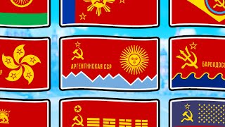 Flag Animation but Each Country is a USSR Republic [upl. by Kevan]