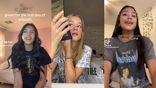 Grwm first day of school 🏫 TikTok compilation [upl. by Tapes]