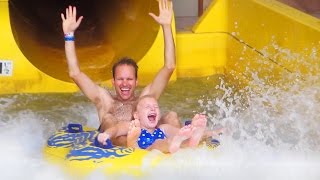 Wild WaterDome Indoor Water Park at the Great Smokies Tennessee [upl. by Kipton945]