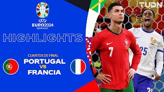 HIGHLIGHTS  Portugal vs Francia  UEFA EURO 2024  4tos  TUDN [upl. by Rebma]