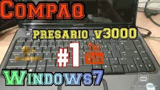 Instral Compaq Presario V3000 Core2 Memakai Windows7😉😉😉👍 [upl. by Eblehs]