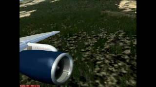 FSX US Airways Boeing 757200 Landing  Toncontin Int Airport Tegucigalpa Honduras [upl. by Hallutama]