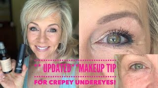 “UPDATED” Makeup Trick for Crepey Undereyes💋 [upl. by Wilburn]