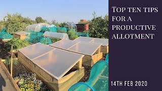 Top ten tips for a productive allotment [upl. by Frey]