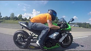 Best Motorbike Sounds and Street Racing amp Acceleration Full power Burnout [upl. by Ewen694]