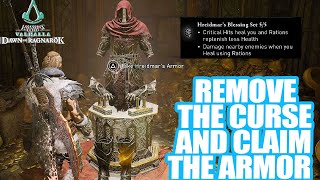 How to Get HREIDMARS Cursed Armor and Remove the Curse  Assassins Creed Valhalla Dawn of Ragnarok [upl. by Adnertal]