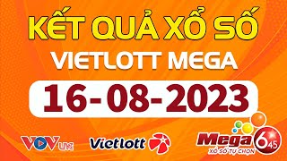 Trực Tiếp Xổ Số Vietlott Hôm Nay Ngày 1682023  Kết Quả Xổ Số Vietlott Hôm Nay 16 Tháng 8 Năm 2023 [upl. by Telracs]