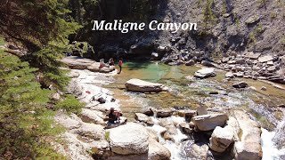 Maligne Canyon  Hiking Trail  Jasper National Park Alberta Canada [upl. by Sicnarf]