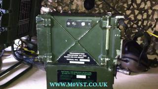 PRC3512 VHF MIlitary Manpack Transceiver HD  M0VST [upl. by Lali]