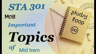 Sta301 midterm most important topics [upl. by Eatnohs]