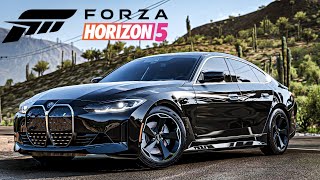 Forza Horizon 5  Mehr Luxus als Sportlimousine  Der neue BMW i4 und ein versteckter Rivian R1S [upl. by Nylrehs]