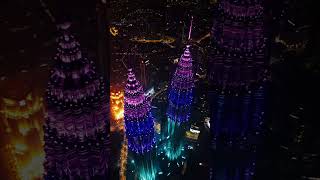 KLCC 2024 COUNTDOWN LIGHT SHOW 🎆 drone klcc 2024 countdown kualalumpur [upl. by Bandur448]