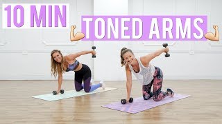 10 Minute Toned Arms Workout w POPSUGAR [upl. by Dyche]