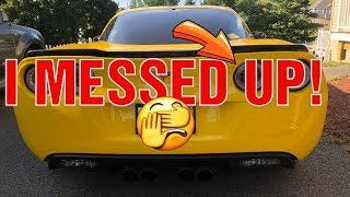 Installing New Taillights on My C6 Z06 [upl. by Losiram338]