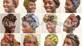 How To 15 Ways To Wear a Headscarf [upl. by Lucchesi80]