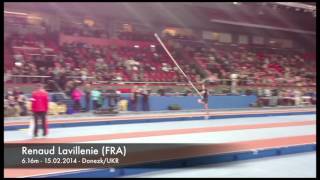 Renaud Lavillenie FRA Pole Vault WORLD RECORD 616m [upl. by Isdnyl]