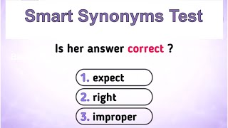 Synonyms Quiz  Test your English vocabulary [upl. by Lody]