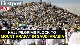 Hajj 2024 LIVE Thousands of Hajj Pilgrims Gather at Mount Arafat in Saudi Arabia for the Arafa Day [upl. by Liew]