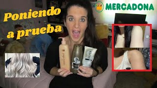 PONIENDO A PRUEBA  Champú Silver y Autobronceador de MERCADONA  Larita1111 [upl. by Wenoa]