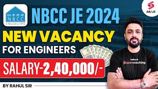 NBCC JE Recruitment 2024 Short Notice  NBCC JE Syllabus Exam Pattern Salary Complete Details [upl. by Nowed372]